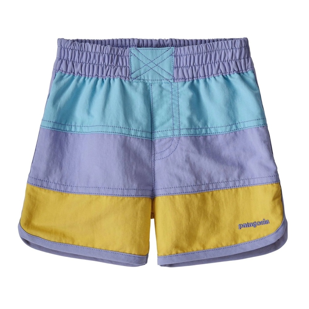 Patagonia Boardshorts | Toddler Girls Shorts | Blue Purple Yellow | Size 4T